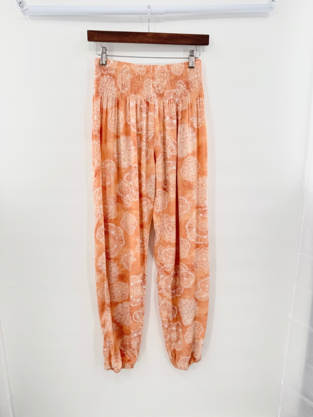 Lotus & Luna Women's bohemian yoga festival Como Harem Patterned Pants Small